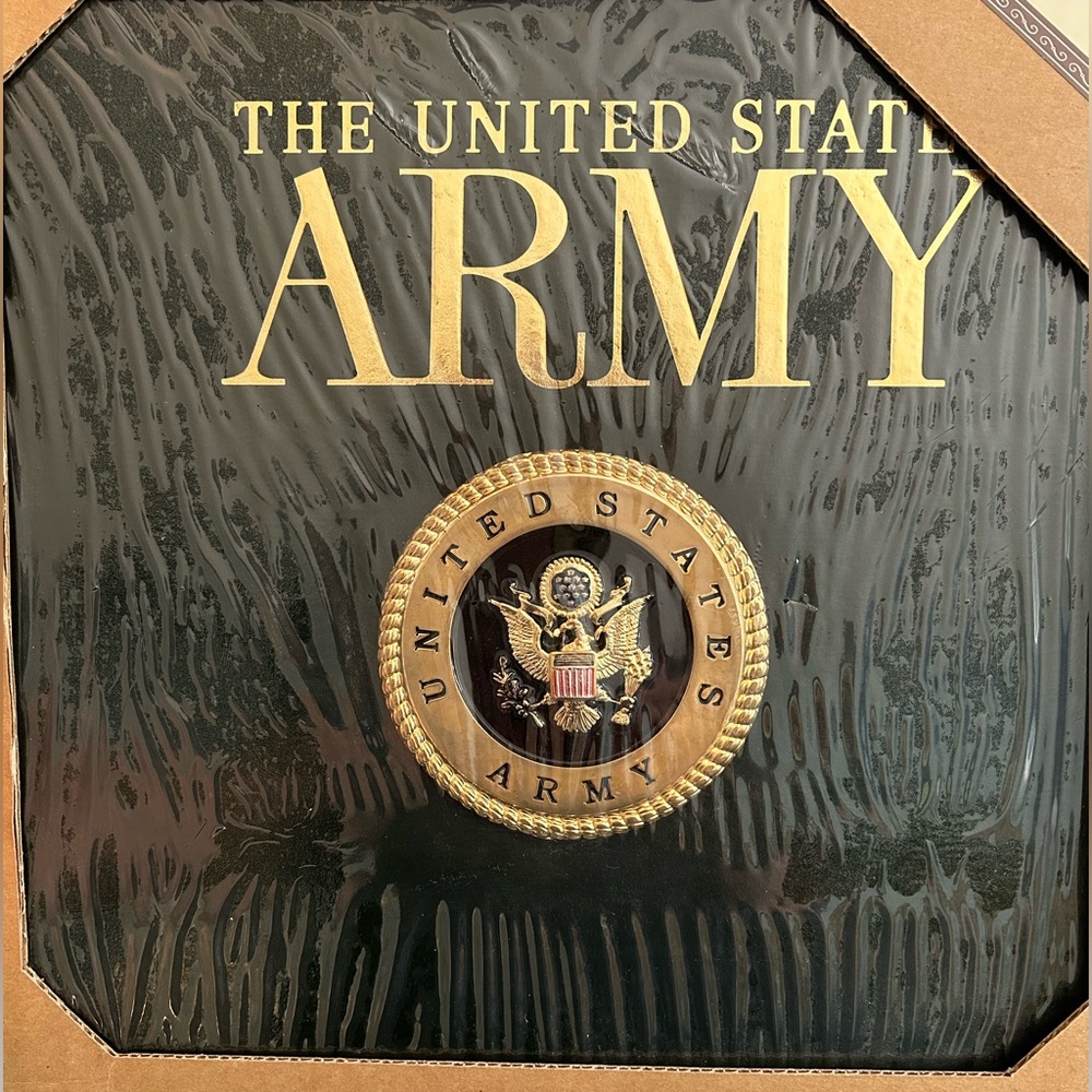 New, blue leather ARMY scrapbook
